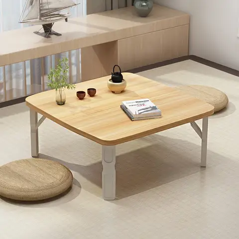 Folding Square Table Floor Low Table Tatami Bay Window Dorm Bed Desk Small Table Home Coffee Table Living Room Furniture Mesa