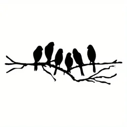 Bird Art On Branches Metal Wall Decor, Modern Wall Decor, Boys And Girls Room Kindergarten Bedroom Decor Lobby Wall Decor