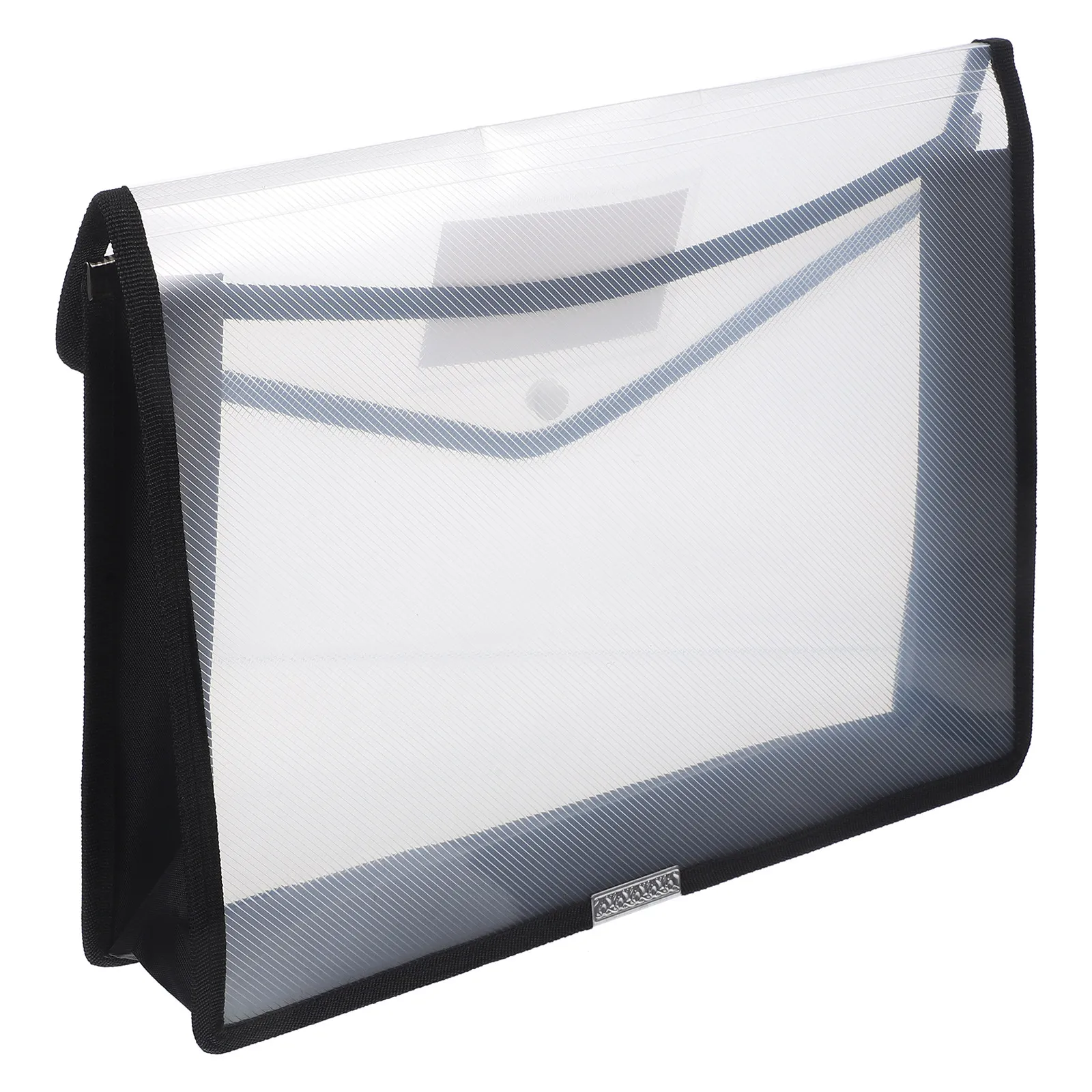 

2Pcs Clear Transparent Document Wallet for A4 Files Lawyers Business Professionals Sturdy Cloth PP Aluminum Alloy Waterproof