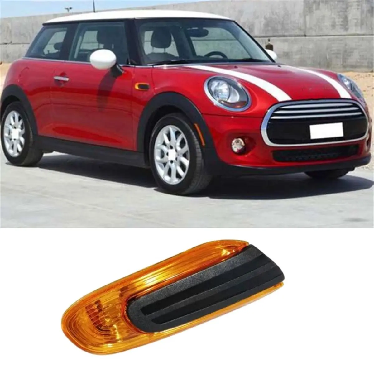 A02G Car Front Fender Turn Signal Light Housing Side Marker Lamps Cover for MINI F55 F56 F57 Right