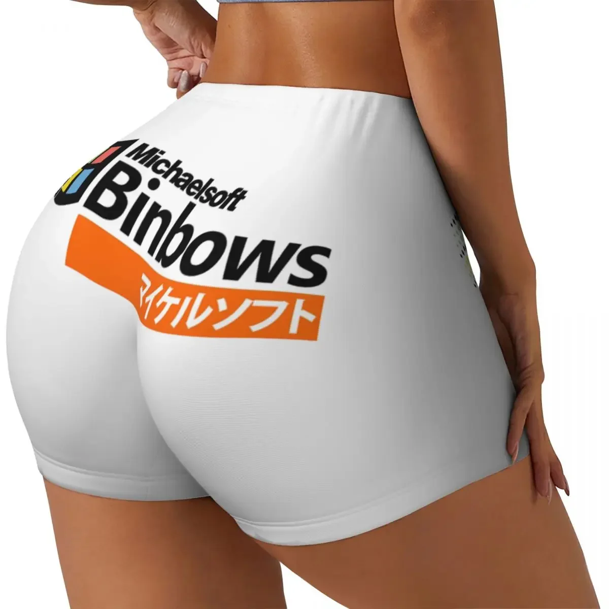 Custom Michaelsoft Binbows Women Gym Workout Running Shorts Athletic Volleyball Biker Yoga Shorts