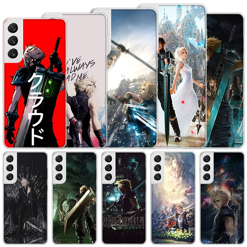 Final Fantasy VII Soft Case For Samsung Galaxy S24 S23 S22 S21 Ultra S20 FE S10 Plus Phone Cover S9 S8 + S10E Funda Coque