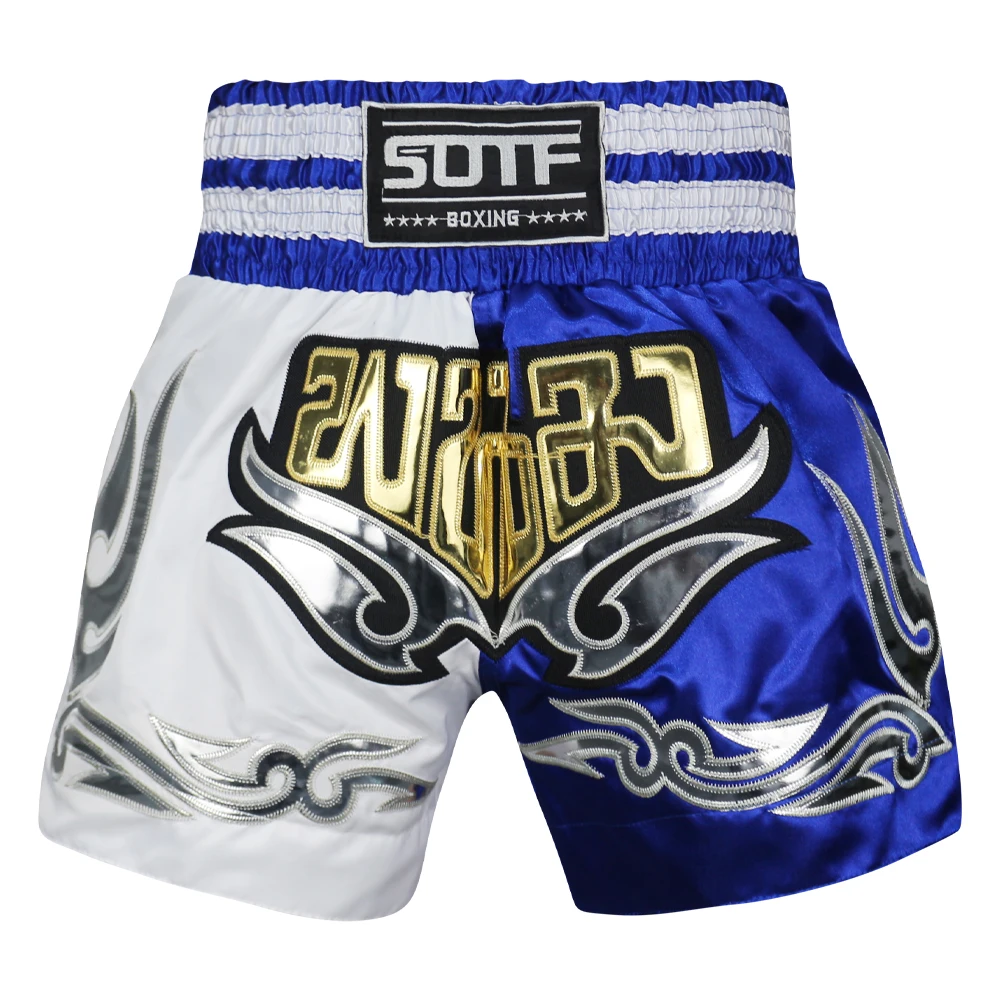 Pantaloni da boxe da uomo stampa pantaloncini MMA kickboxing Fight Grappling Short Tiger Muay Thai pantaloncini da boxe abbigliamento sanda cheap mma