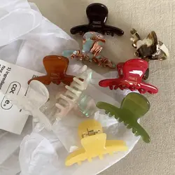 Small Claw Clip Fashion Hair Accessories Acetate Barrette Headwear Headdress Hair Claw Women Girls