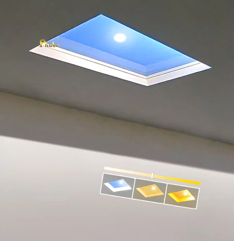 Straight Illumination with Sun Follow Up Smart Control Ceiling Lamp Embeded LED Ceiling Lights for Office Bedroom Sun Sky Light