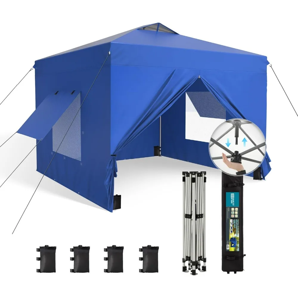

Sophia & William Canopy Tent Pop Up 10x10 футов Набор навесов для одного человека с 4 боковыми стенками, наружное укрытие Heavy Duty Straig