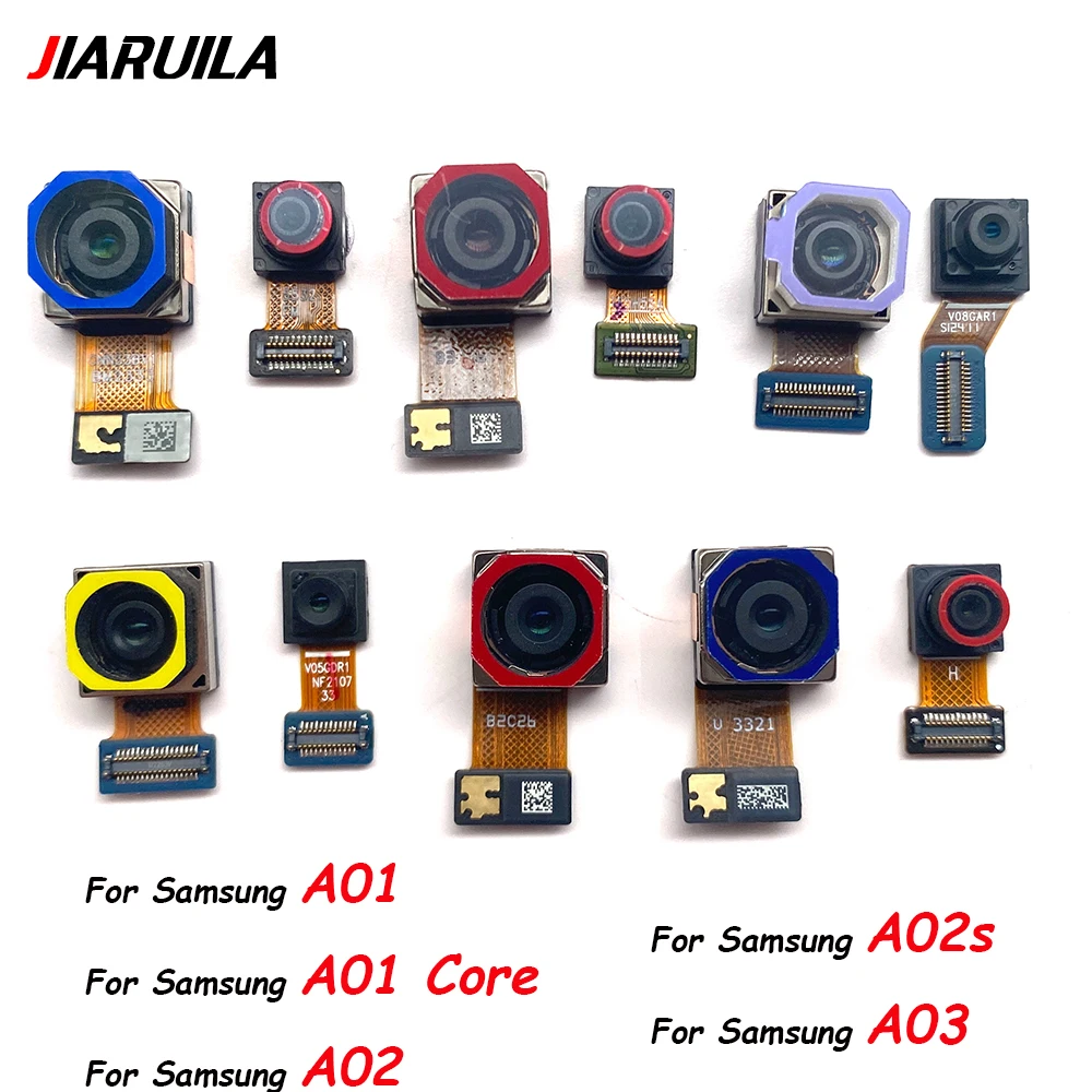 

Rear Big Main Back Macro Ultra Wide Camera + Front Facing Camera for Samsung A02S, A01 Core, A02, A03, A01 Replacement Parts
