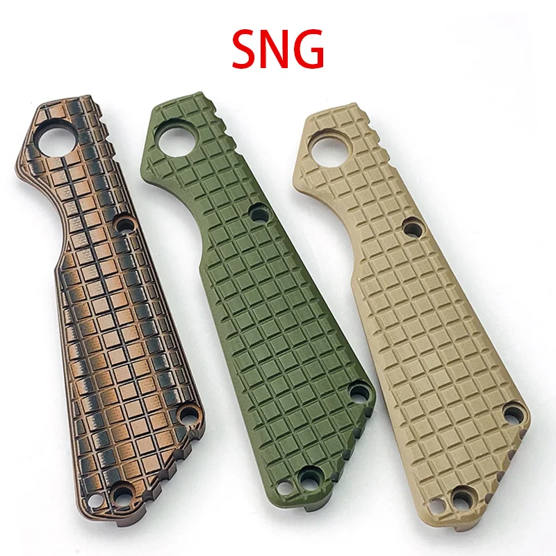 

1piece Checkered G10 Folding Knife Handle Scale Patch for Original ST SNG Knives Grip DIY Making Replacement Accessory Part