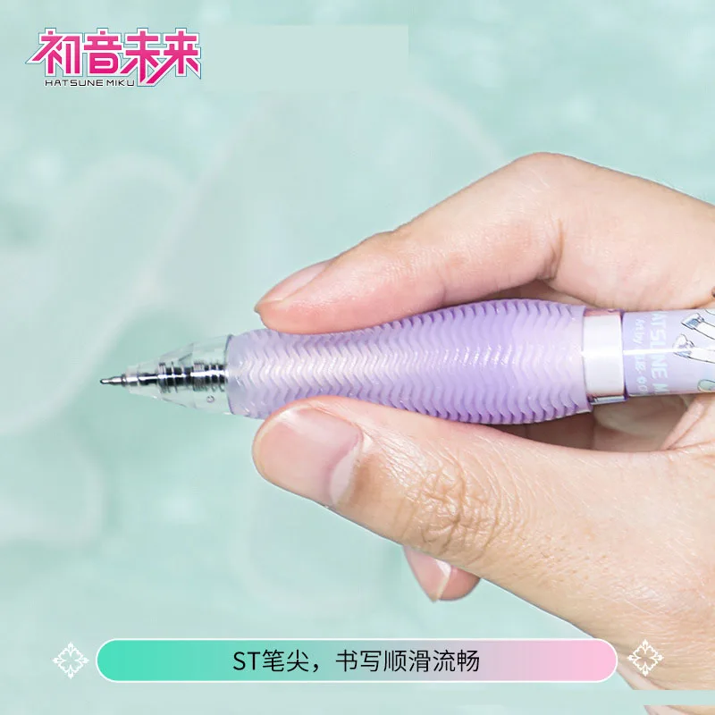 2/4 قطعة هاتسون ميكو هلام القلم أنيمي 0.5 مللي متر الحبر الأسود التجفيف السريع قلم حبر جاف لطيف قلم توقيع القرطاسية المدرسية طالب هدية