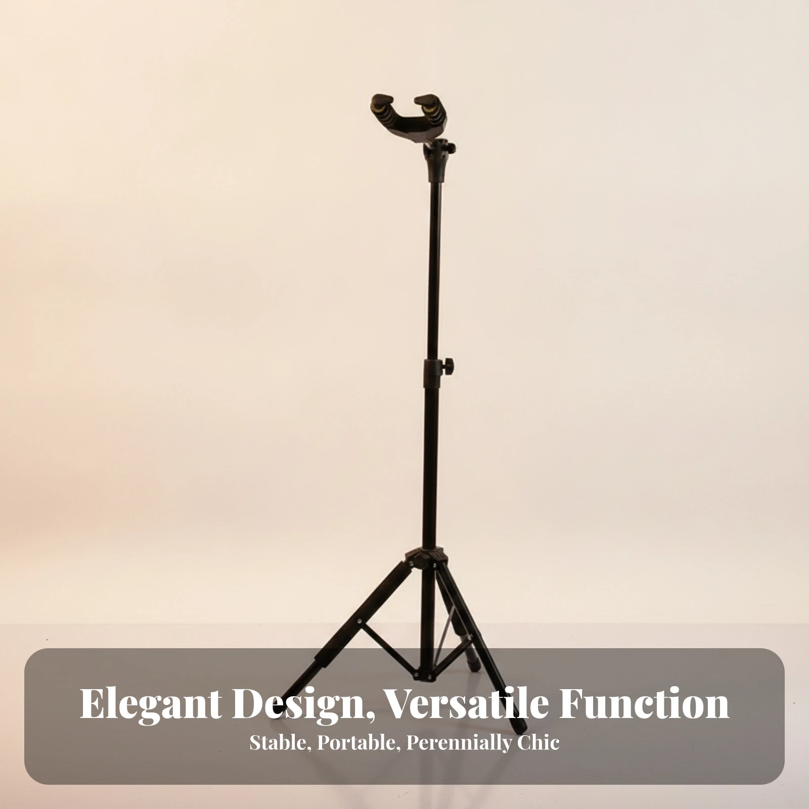 Folding Guitar Stand Foldable Tripod Guitar Stand Music Gear Padded Foam-Covered