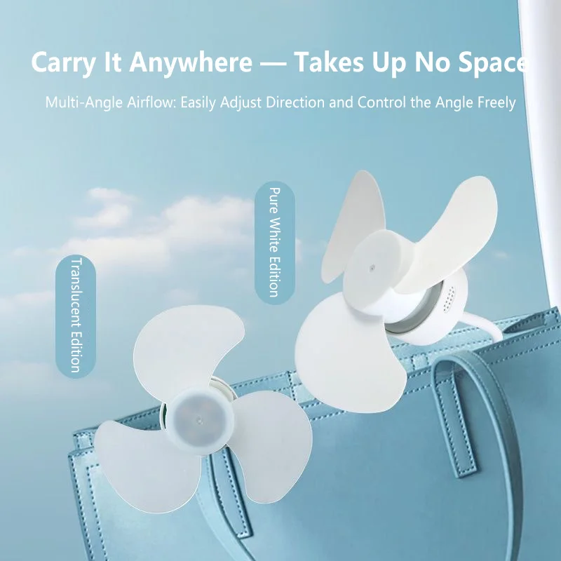 

Портативный уличный энергосберегающий бесшумный USB-вентилятор с естественным обдувом, мини-вентилятор для мобильных устройств и компьютеров, простой студенческий вентилятор с питанием от повербанка, модель 2026
