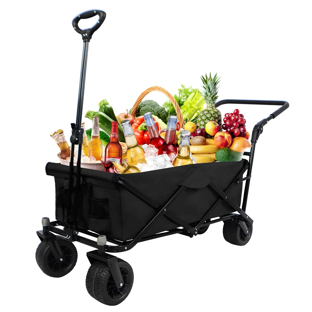 Utility Park Garden Cart Tool Customized Color Folding Camping Trolley Outdoor Picnic Beach Wagon Garden Vehicle Camper