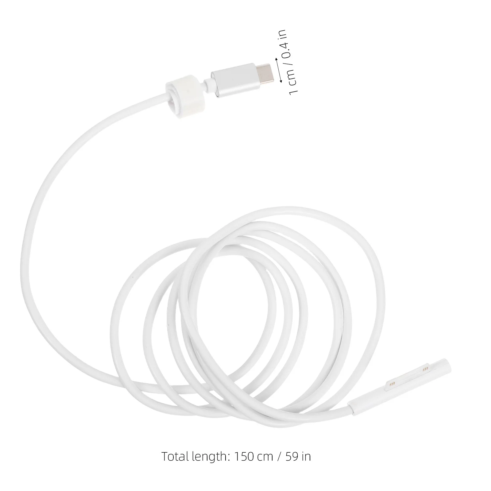 60W Type- Supply Conversion Line Adapter Cable Lightweight Copper Conductor Gold Plated Contact Compatible Surface Pro 5