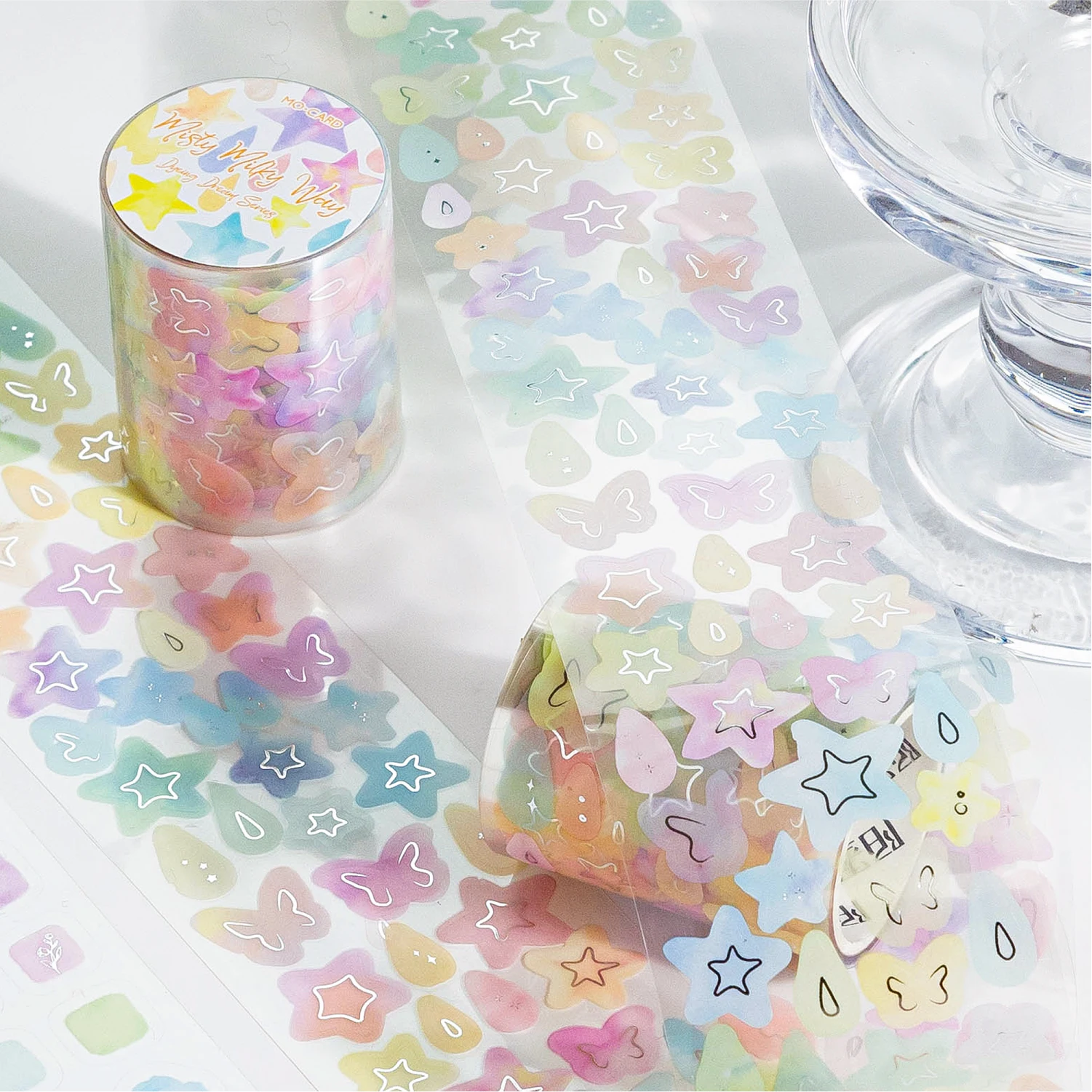 

Colorful Ink Pattern Speckled Decorative Washi Tape DIY Scrapbook Decoration Envelope Diary Marker Stationery