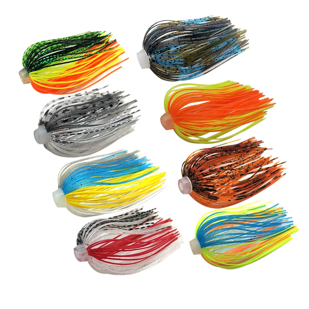 Großhandel 100 Stück/Lot 88 Stränge 64mm Silikon-Schirmelastik für Angelzubehör, Buzzbaits, Spinner, Buzz Bait – Detail 4