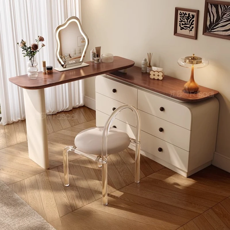 Dressers for Bedroom Vanity Desk with Mirror Furniture Dressing Table Cabinet Chair Room Drawers Comfortable Luxurious Modern