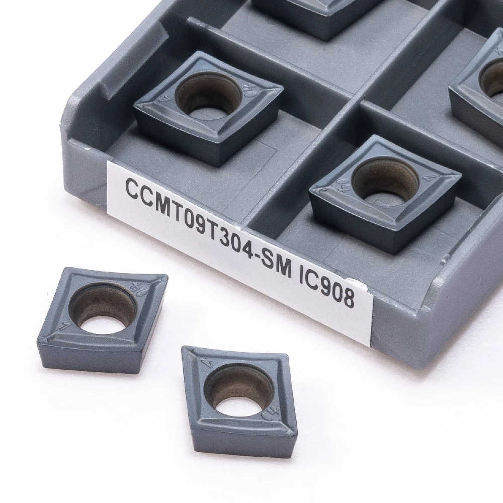 CCMT09T304 CCMT09T308 SM IC907 IC908 Internal turning tool Carbide insert Metal lathe tool High-quality turning inserts