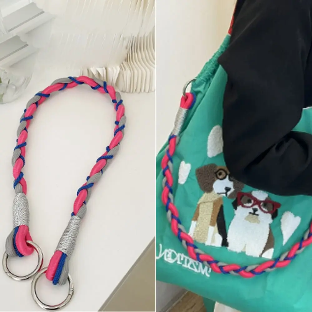 Durable Color Woven Bag Strap Rope New Bag Accessories Removable Luxury Lanyard Shoulder Bag Strap for Handbag