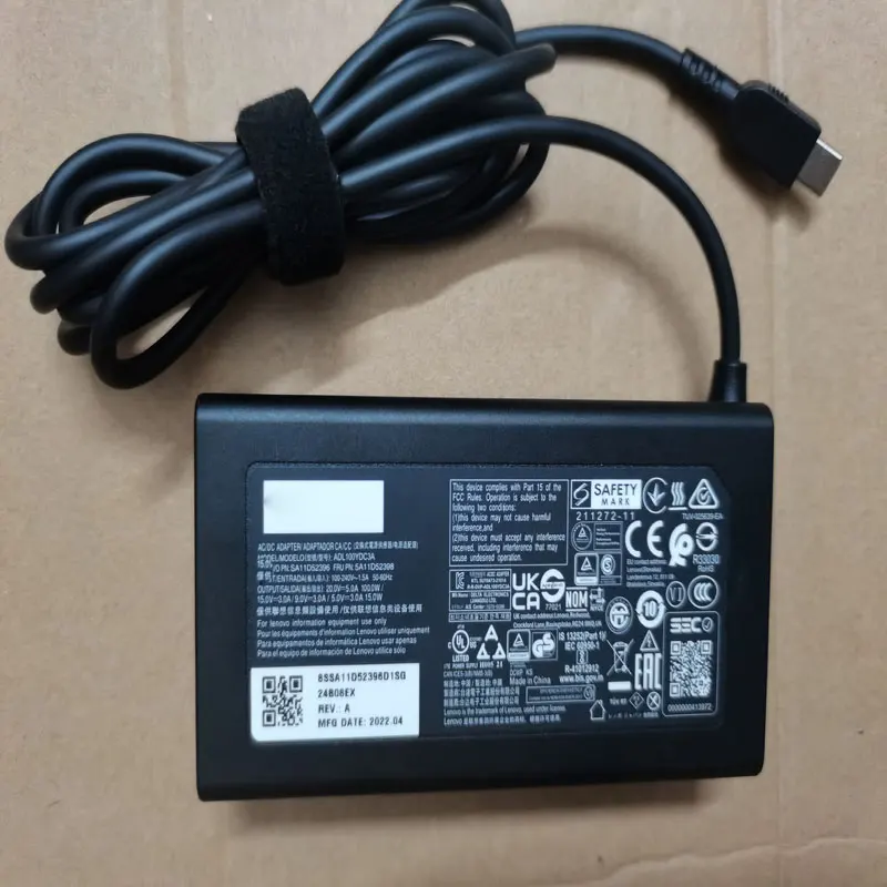 

NEW OEM 20.0V 5.0A 100.0W USB-C ADL100YDC3A SA11D52396 AC Adapter For Lenovo xiaoxinPro 16IAH7 2022 Original Puryuan Charger