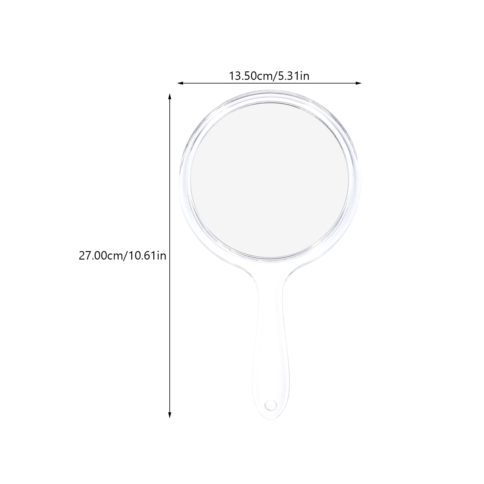 Specchio portatile creativo per donna Specchio per trucco portatile in plastica sicura Design compatto Regalo ideale per truccatori Uso in viaggio