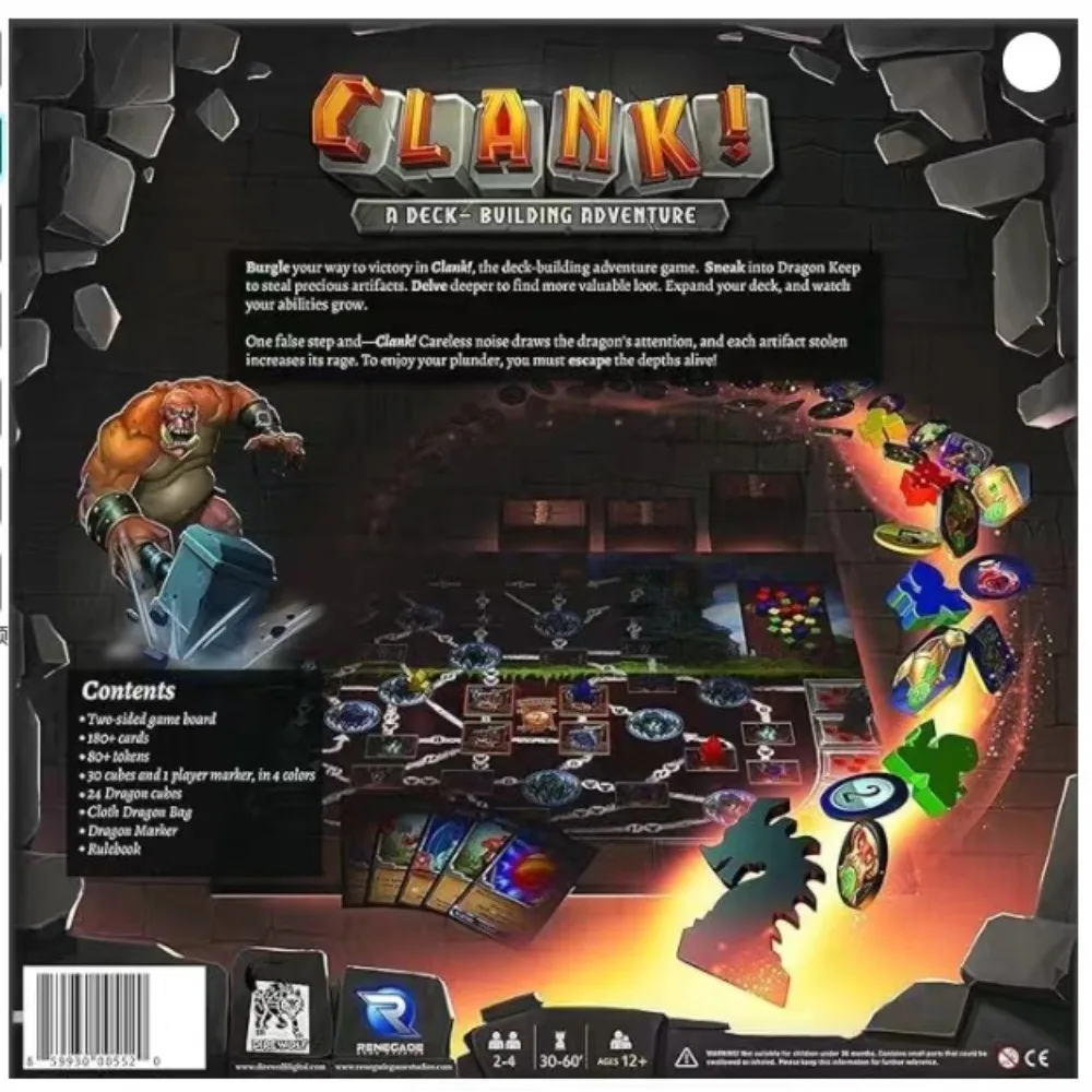 Renegade Game Studios Clank!Gra A Deck Building Adventure!Planszowe gry karciane