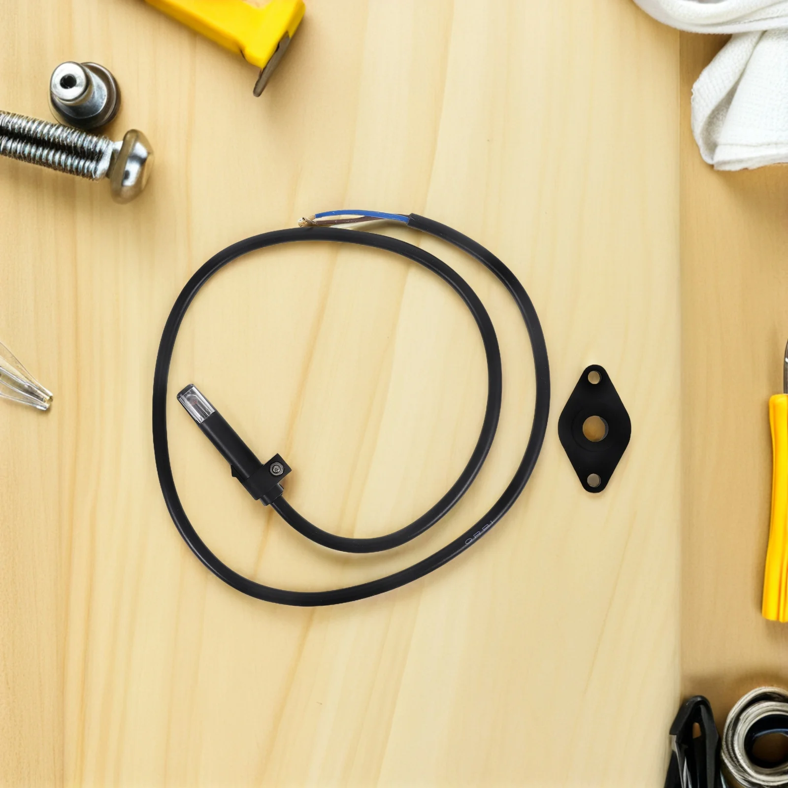 

Flame Sensor Rod Black Universal For Gas Furnace Igniter Sensing High Temperature Probe Durable Wiring Harness Sensor