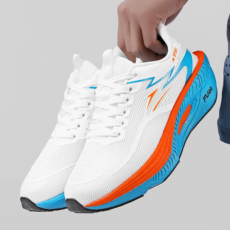 

Running Shoes Carbon Board Speciality Marathon Men Sports Breathable Lightweight Women's Comfortable Athletic Nonskid Sneakers