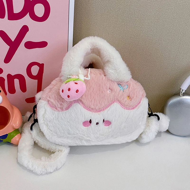 甘いデザートプディングクロスボディバッグぬいぐるみ子供バックパック大容量ぬいぐるみペンダント漫画ショルダーバッグ女の子