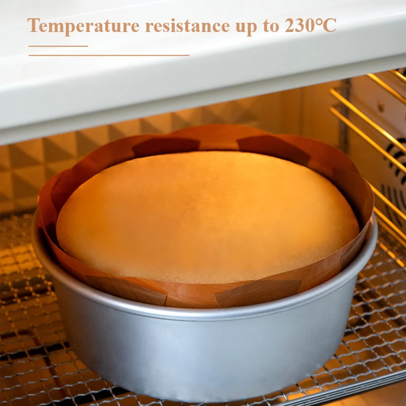 Zackoo 6/8inch Cropped Air Fryer Round Cake Oilcloth Baking Paper Mat Food Grade Reusable Easy Demoulding Mold Liner Sheet Tool
