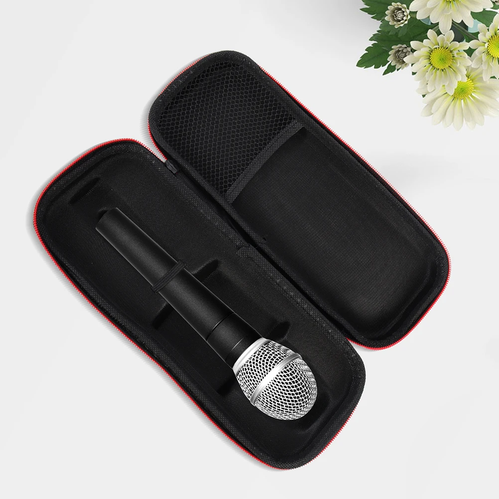 2 Pcs Microphone Storage Bag Handheld Box Protector Carry Eva Protective Cover Pouch