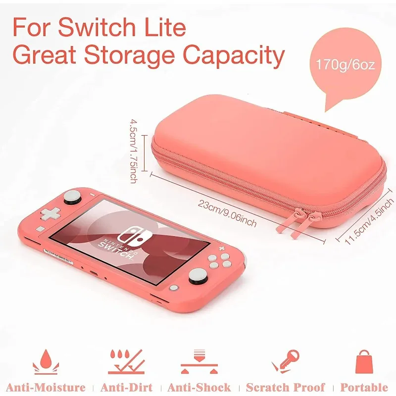 NEW Carrying Case Compatible with Nintendo Switch Lite, Portable Nintendo Switch Lite Bag for Switch Lite with Storage