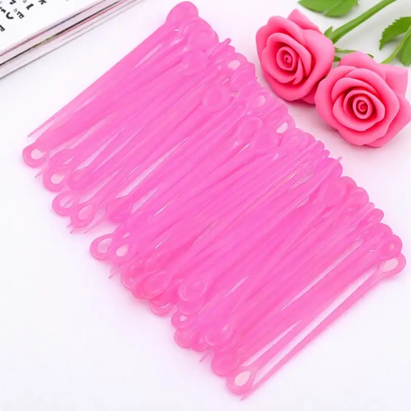 

Plastic Perming Needles Hair Roller Pick Pins Clips Tools Spiral Waves Styling Durable Reusable Long Strip Design Beautiful