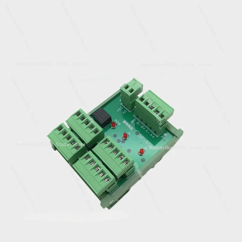 DIF-4CH Encoder, High-speed Pulse Signal Splitter, Differential Expansion Module, 1 In, 4 Out, 5V External Power Supply.LBW011.