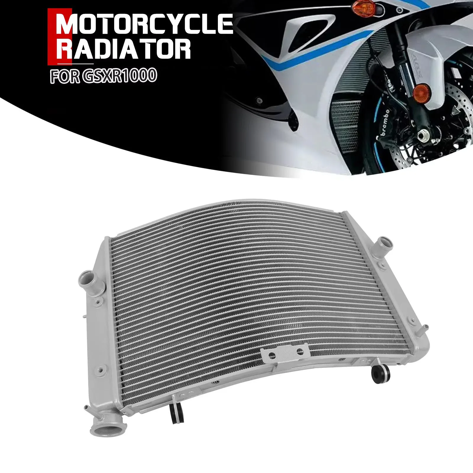 GSXR1000 Engine Radiator For SUZUKI GSX-R1000 GSX R 1000 2017-2025 Oil Cooler Coolant Cooling Water Tank Motorcycle Accessories
