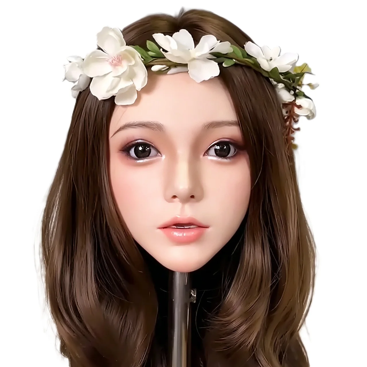 Wonanii Silicone Head HYH-SHB-KX-0047 Wig Rooted Oral Cavity Life-Size Skin Texture M16 Interface Movable Joint Skeleton