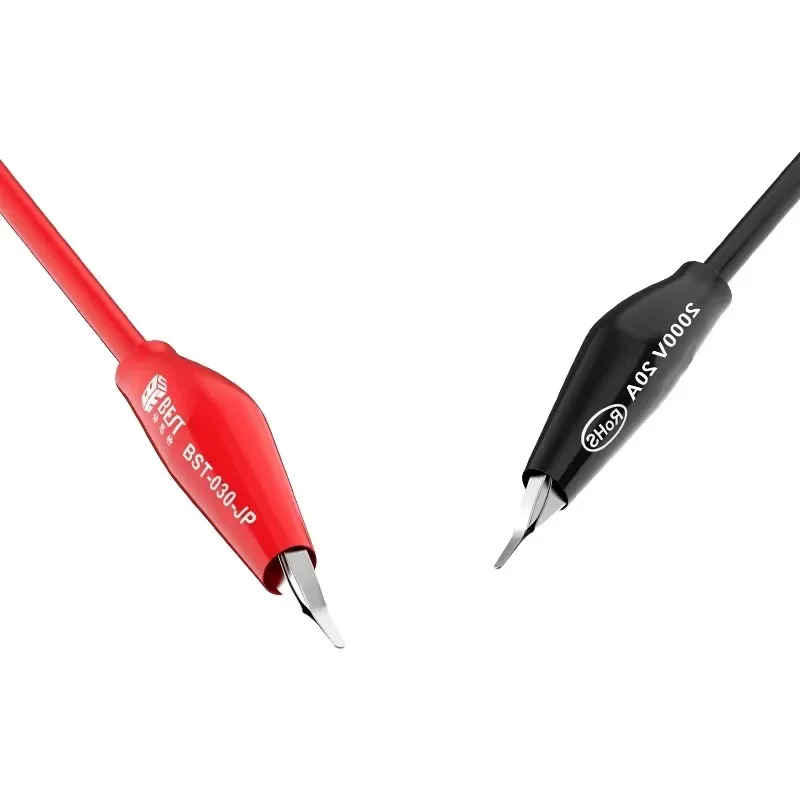 Power Supply Output Cable Connecting Line 2000V 20A Banana Plug Superconducting Alligator Clip Lead Crocodile Clip Lab Cable