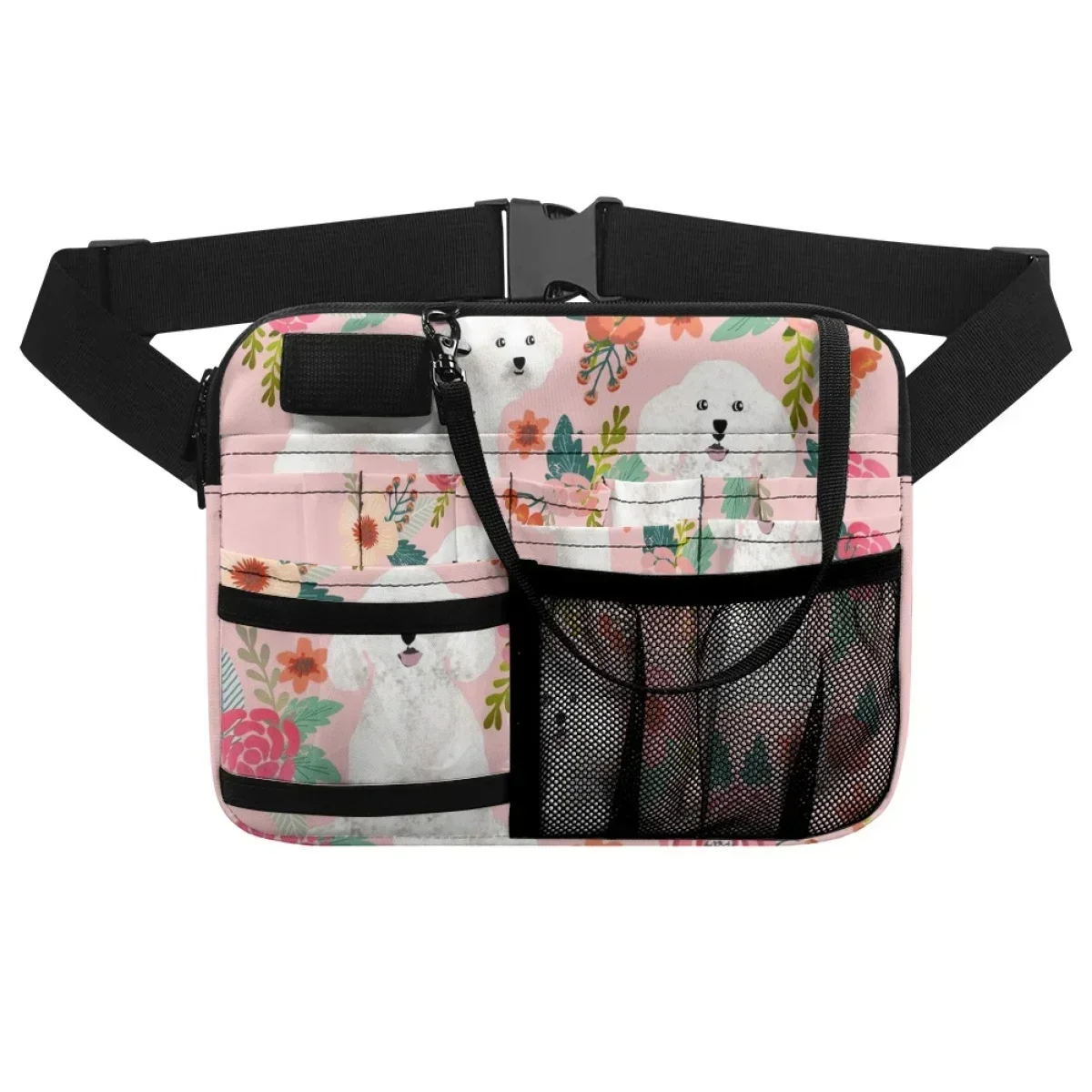 New Schnauzer Floral Luxury Adjustable Women's Fanny Pack Animal Lovers Gift  Multi Pocket Organizer Pouch Tool Holder Sac Femme