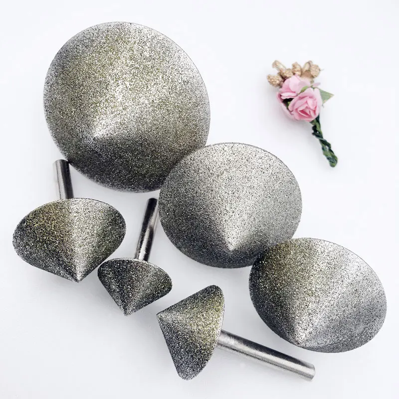 Polishing Mounted Points Polishing Bits For Dremel Derusting Grinding Buffing Rotary Tools ( Diamond Grinding Heads, 6mm Shank )