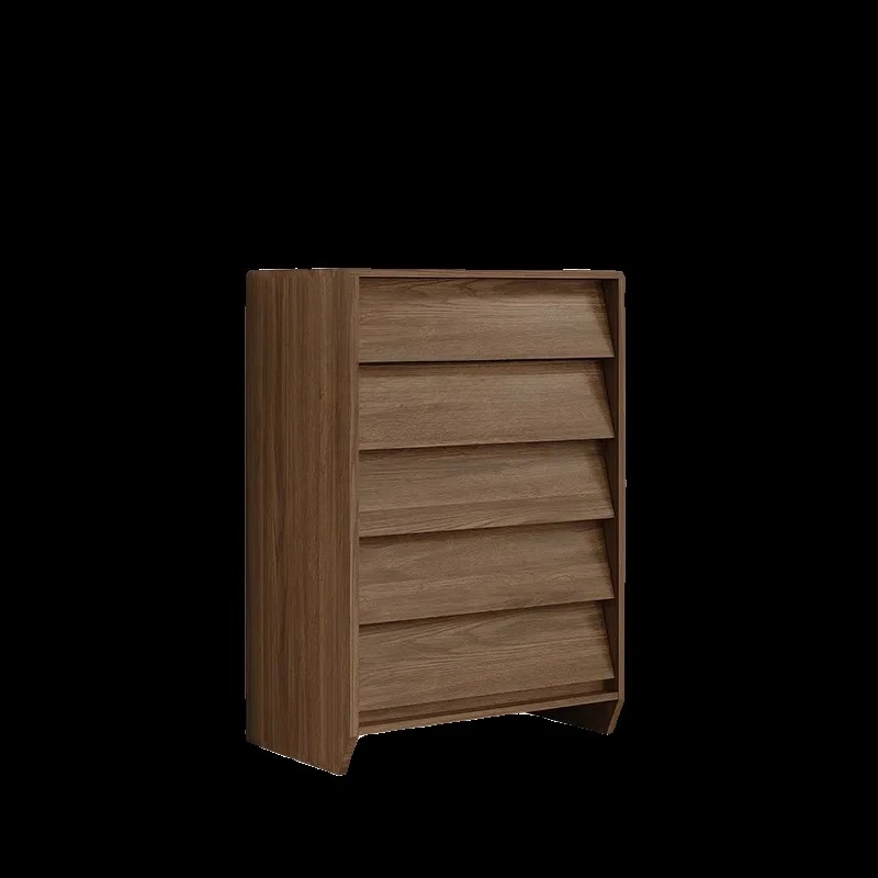 Solid wood locker, living room entry against the wall bucket cabinet, entrance cabinet, simple storage locker9338