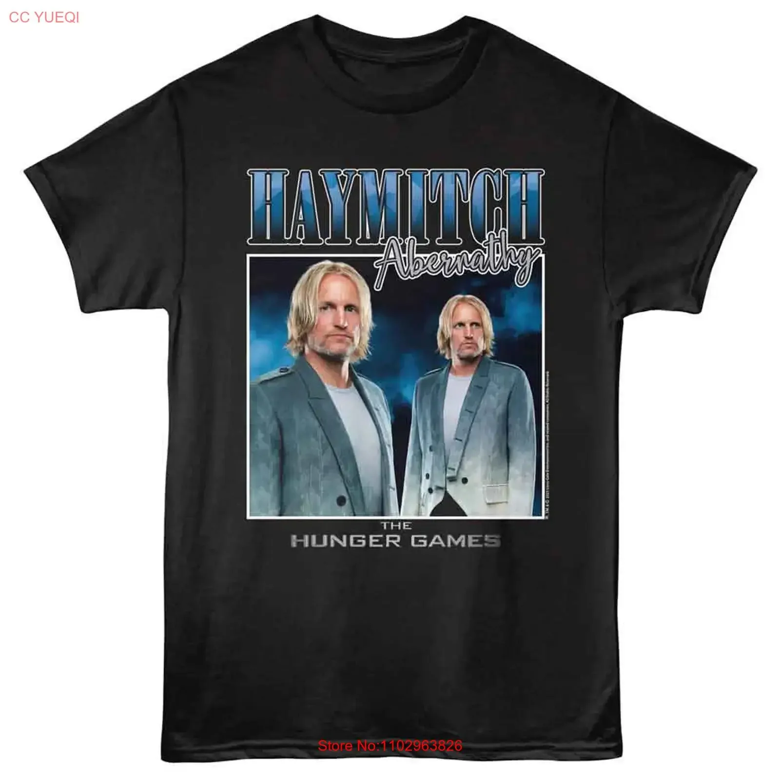 Hunger Games Nobody Wins Square Black T-Shirt für Erwachsene, Vintage-Stil, gewaschen, Streetwear, Herrenmode, weiche Designer-Kleidung, vielseitig einsetzbar