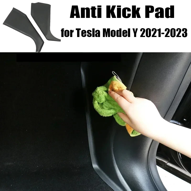 

Anti Kick Pad for Tesla Model Y 2021-2023 Front Door Rest Pedal Side Guards Protector Sticker Protection Cover Modely HW4.0 2024