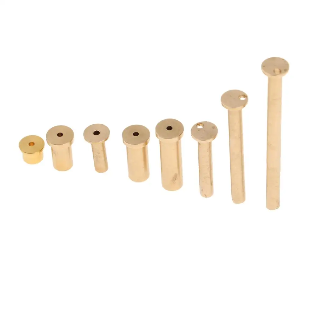 8-35pack 8pcs Brass Shaft Tip Swing Plug Weights for Steel Iron & Steel Wood