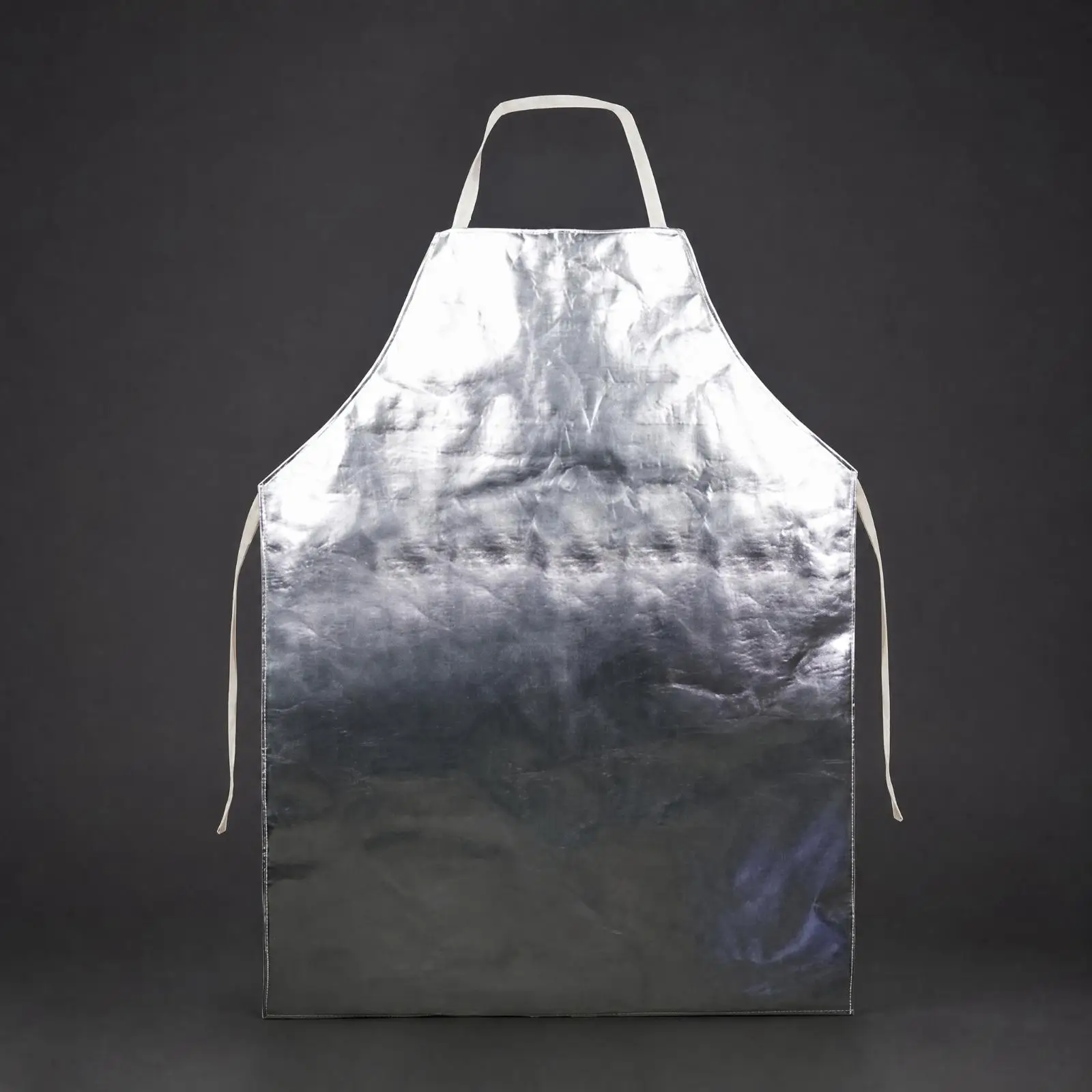 Heat Resistant Welding Apron Silver Foil Insulating Bib Apron for Metalwork and Home Use
