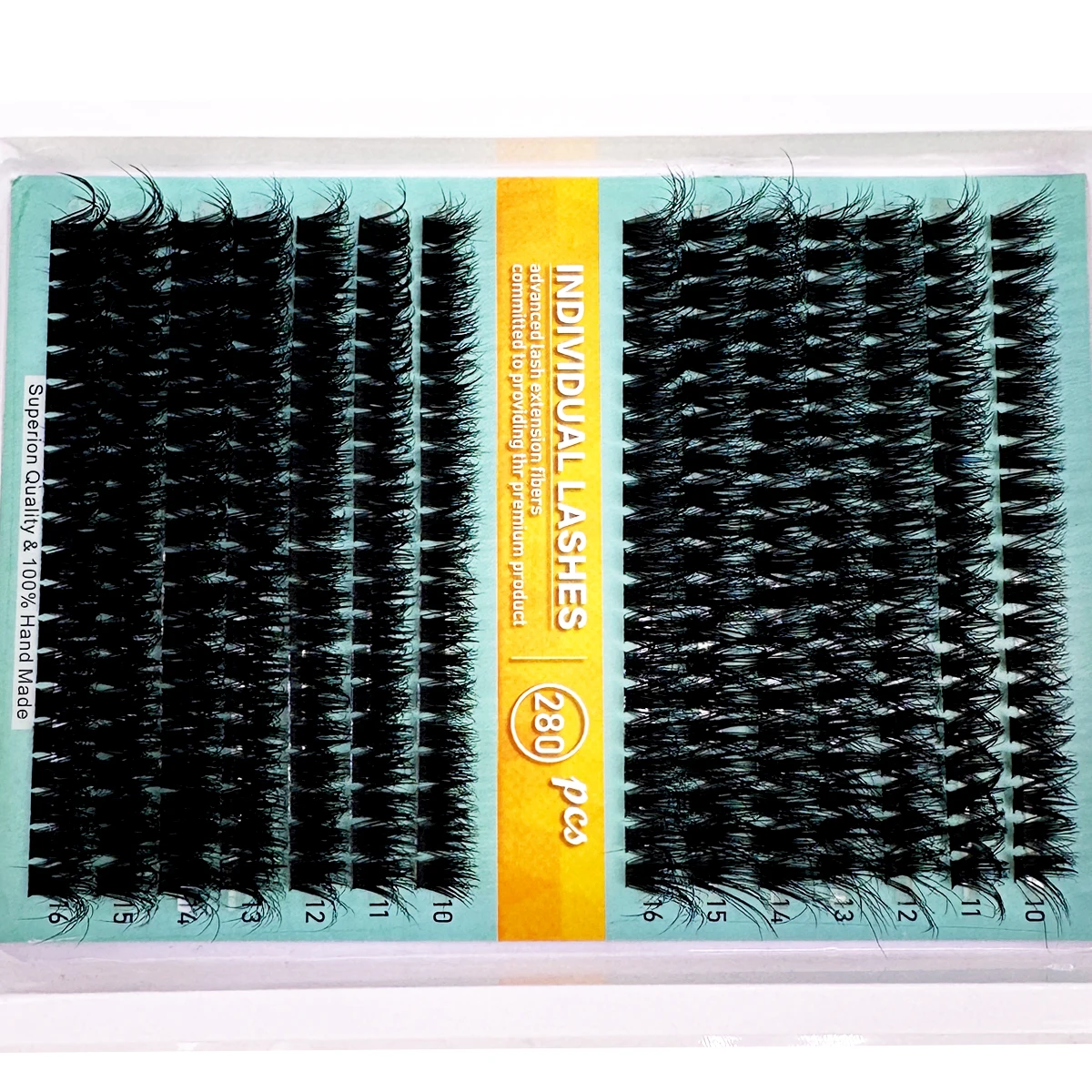 Clusters de cílios grossos d curvatura finos cílios individuais cluster extensões de cílios 280 pçs cílios postiços de vison diy 5d chicote fofo