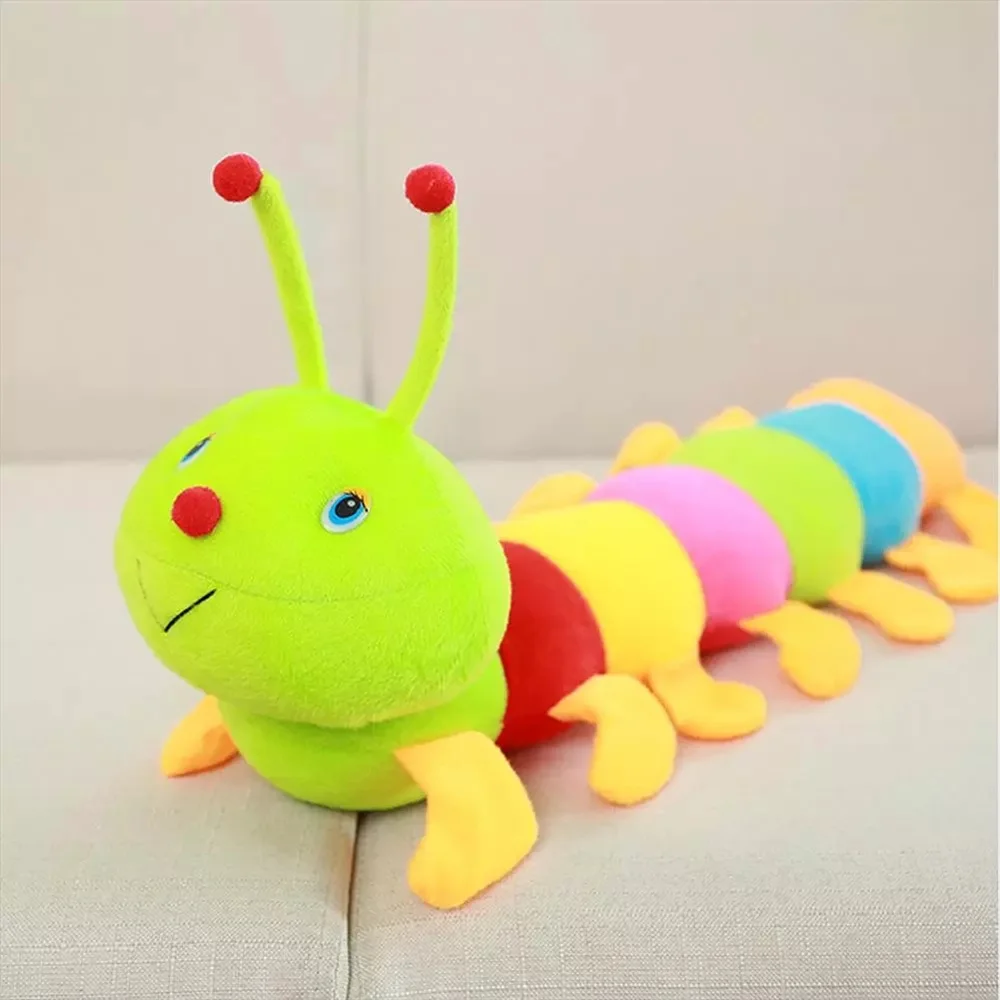 Mehrfarbig 50CM Baumwolle Inchworm Gefüllte Plüsch Geburtstag Geschenk Raupe Spielzeug Stofftiere Gefüllte Insekten Kinder Puppe