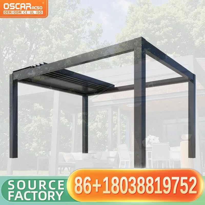 Patio Aluminum Louver Outdoor Garden Gazebo Aluminum Pavilion for House pergolas