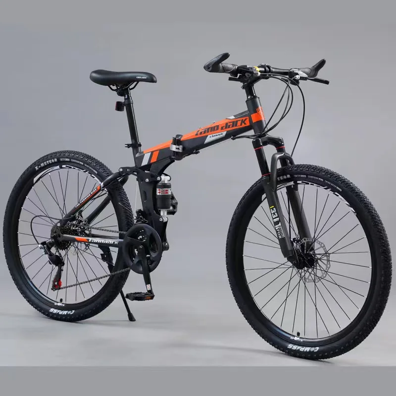 24 26 بوصة 21 24 27 سرعة الدراجة الجبلية قابلة للطي مع إطار فولاذي دراجات الطريق للبالغين #3