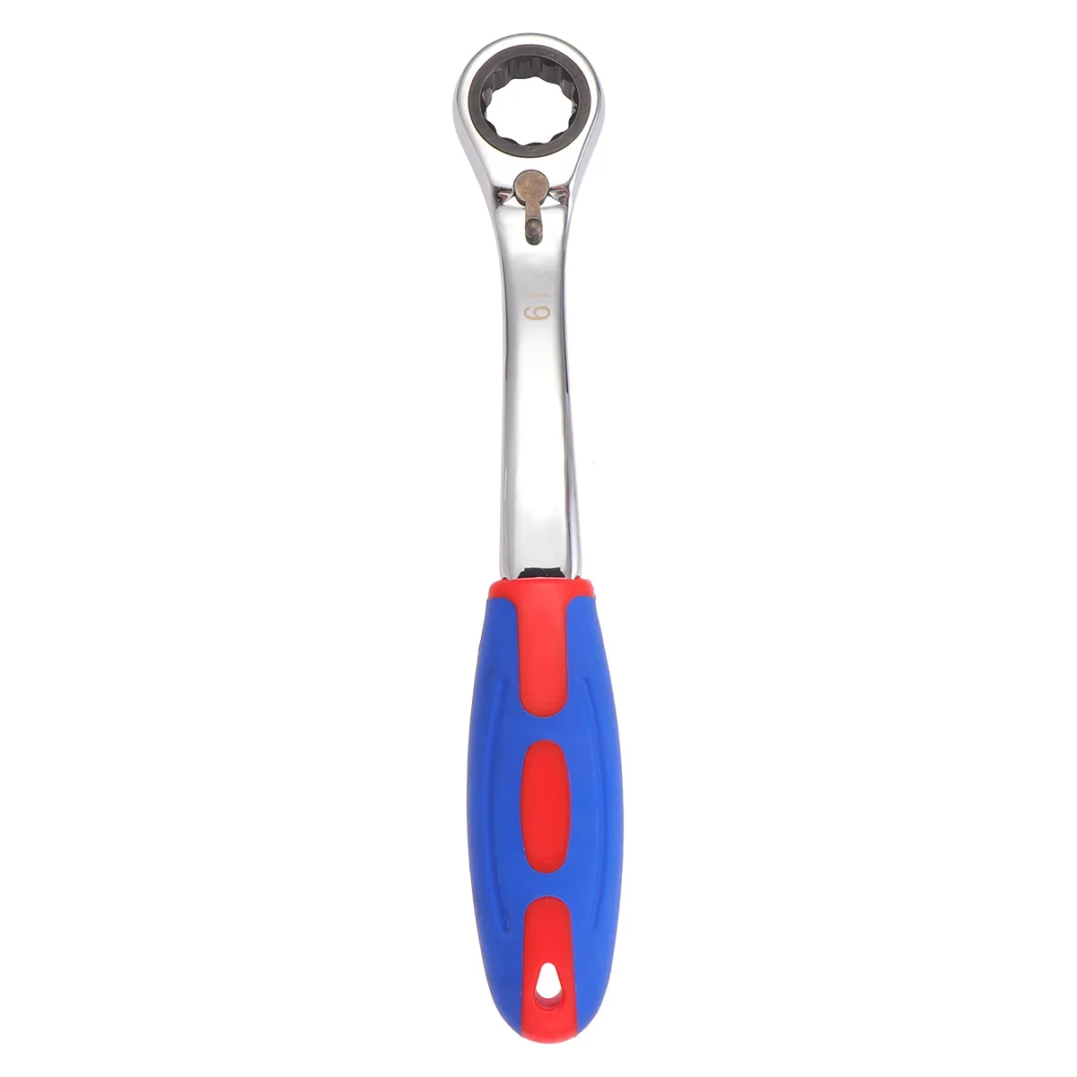 

19MM Plastic Handle Ratchet Wrench Socket Tool Round Head Durable Professional Home Repair Steel Material Hand Tools Wrench
