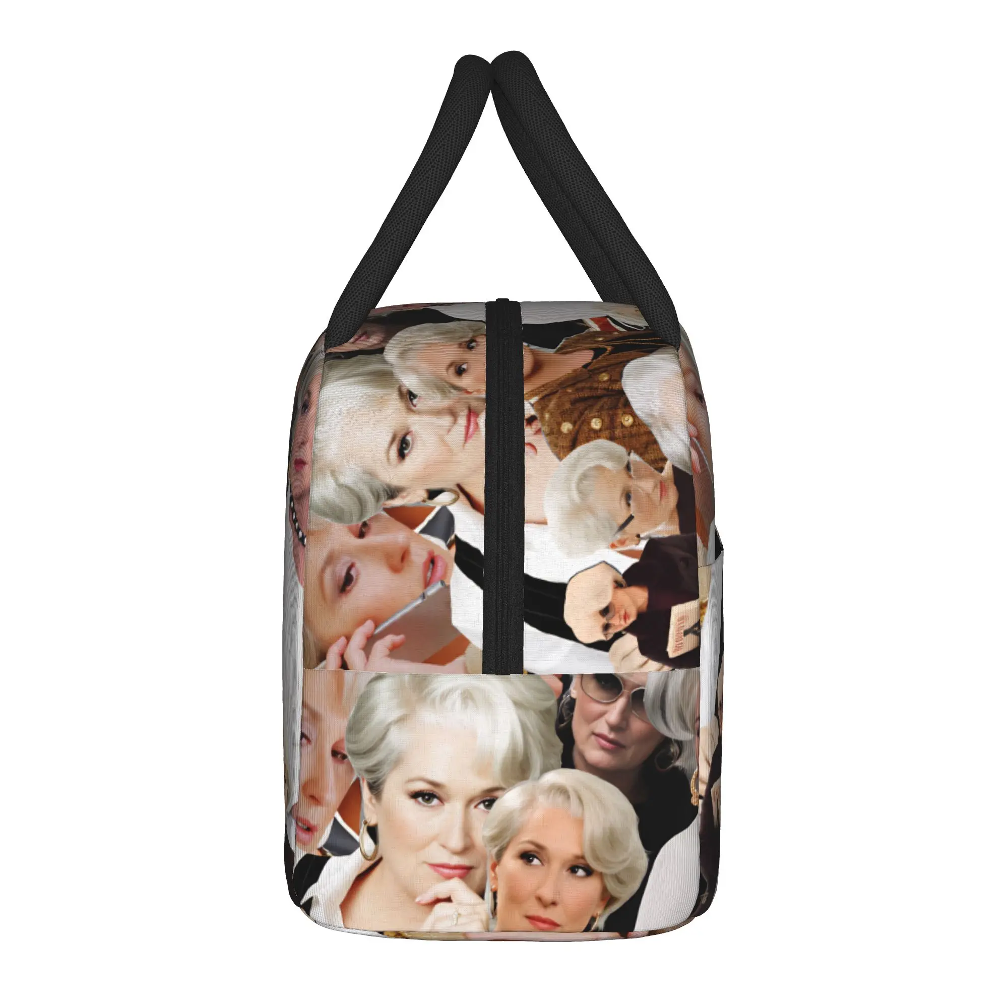 The Devil Wears Pradad Lunch Bag Film Picnic Lunch Box For Women Retro Graphic Design Thermal Lunch Bags Oxford Cooler Bag