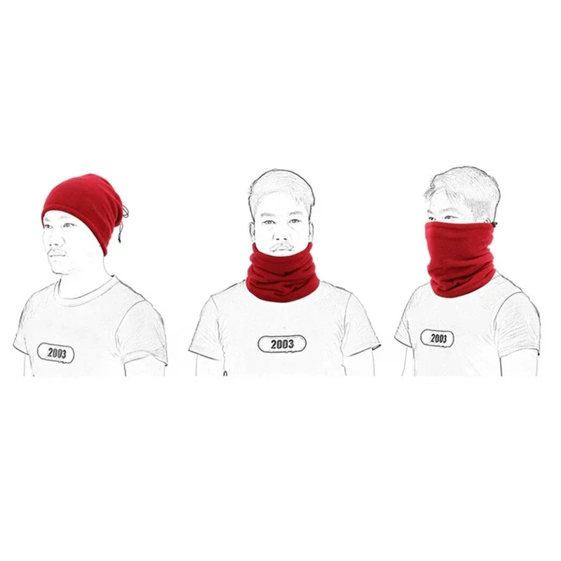 Polar Fleece Neck Tube Ear Warmer Fishing Skating Running Sport Scarf Face Mask Camping Hiking